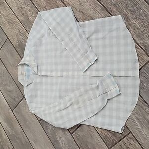 PLAID cotton button down shirt size xl